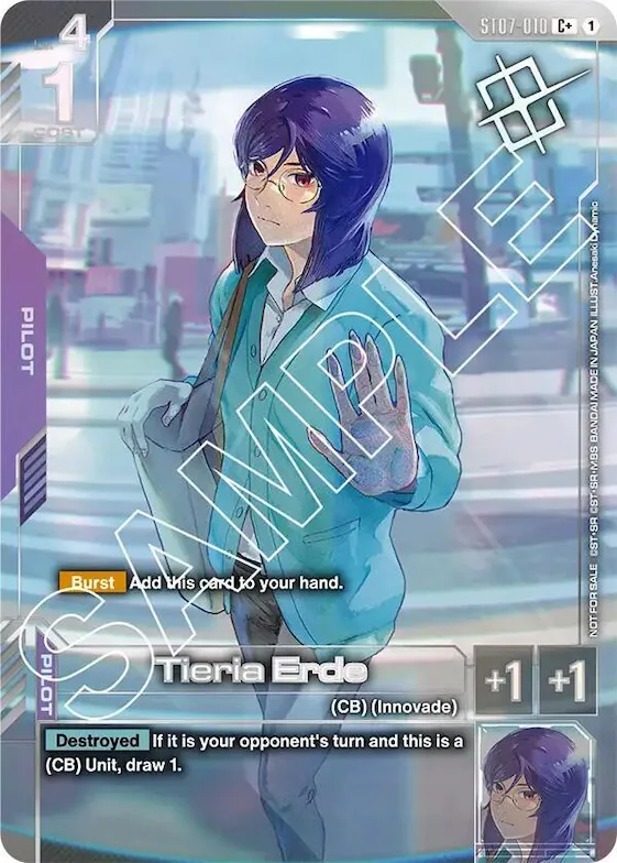 Tieria Erde (Store Tournament Winner Pack 03) #st7-010 – Gundam Promotional Cards