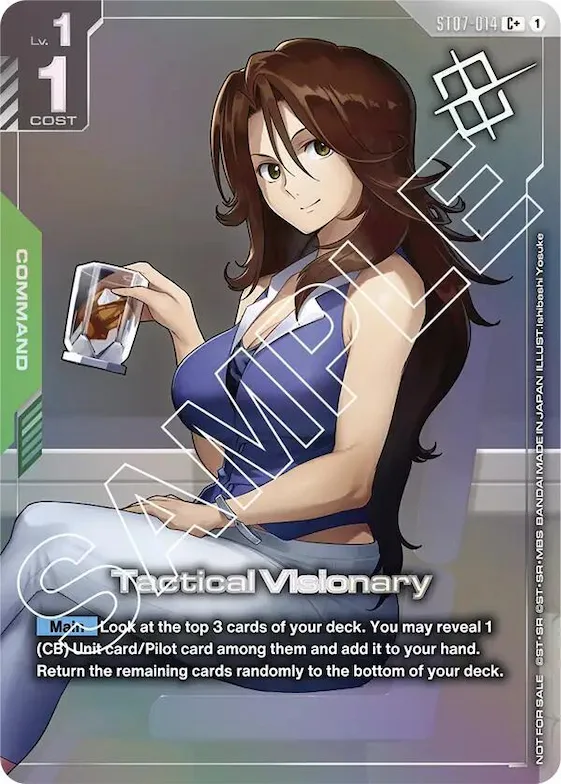 Tactical Visionary (Store Tournament Winner Pack 03) #st7-014 – Gundam Promotional Cards