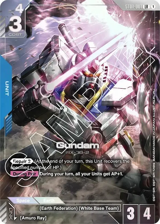Gundam (Premium Card Collection) #st1-001 – Gundam Promotional Cards