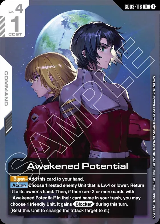Awakened Potential (Newtype Challenge 2026 Mission 1) #gd3-118 – Gundam Promotional Cards