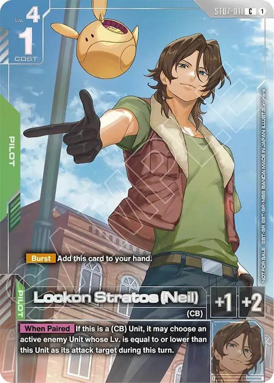 Lockon Stratos (Neil) (Newtype Challenge 2026 Mission 2) #st7-011 – Gundam Promotional Cards