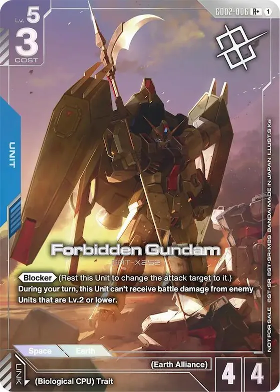 Forbidden Gundam (Store Tournament Winner Pack 04) #gd2-006 – Gundam Promotional Cards