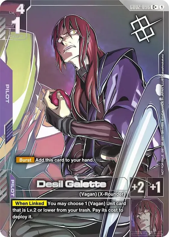 Desil Galette (Store Tournament Winner Pack 04) #gd2-096 – Gundam Promotional Cards