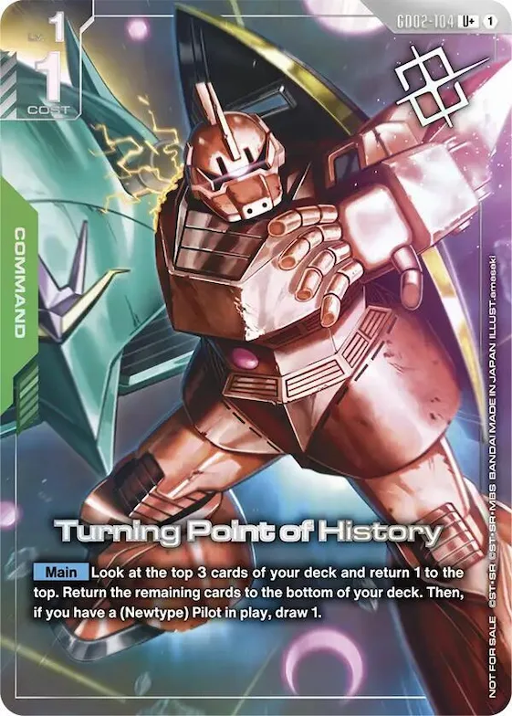 Turning Point of History (Store Tournament Winner Pack 04) #gd2-104 – Gundam Promotional Cards