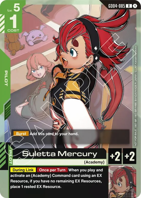 Suletta Mercury (GD04 Release Event) #gd4-085 – Gundam Promotional Cards