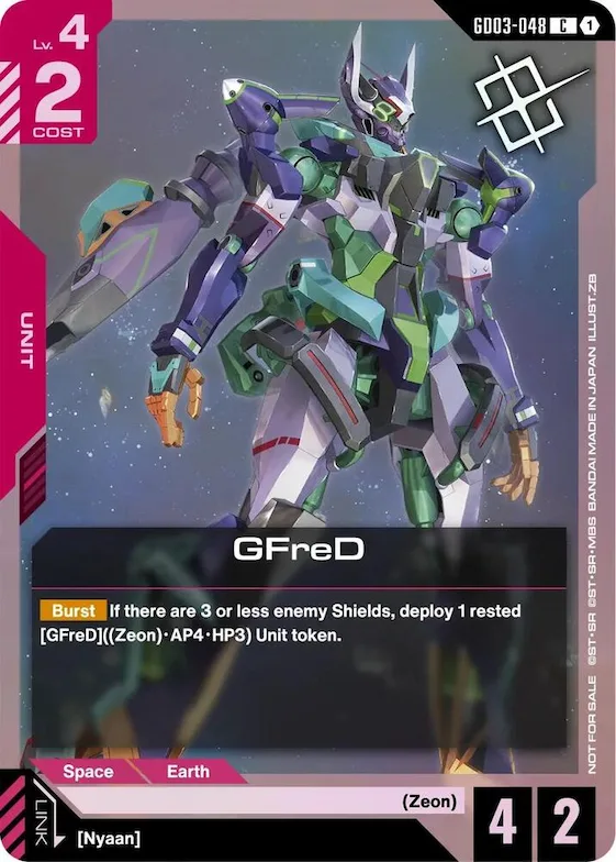 GFreD (Judge Pack 02) #gd3-048 – Gundam Promotional Cards