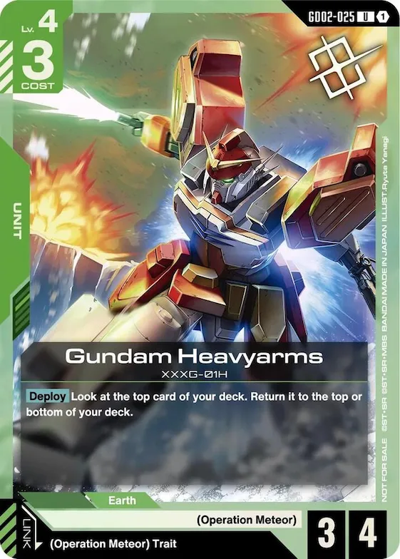 Gundam Heavyarms (Judge Pack 02) #gd2-025 – Gundam Promotional Cards