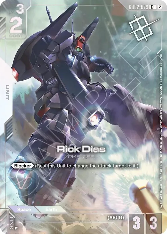 Rick Dias (Store Tournament Winner Pack 05) #gd2-079 – Gundam Promotional Cards