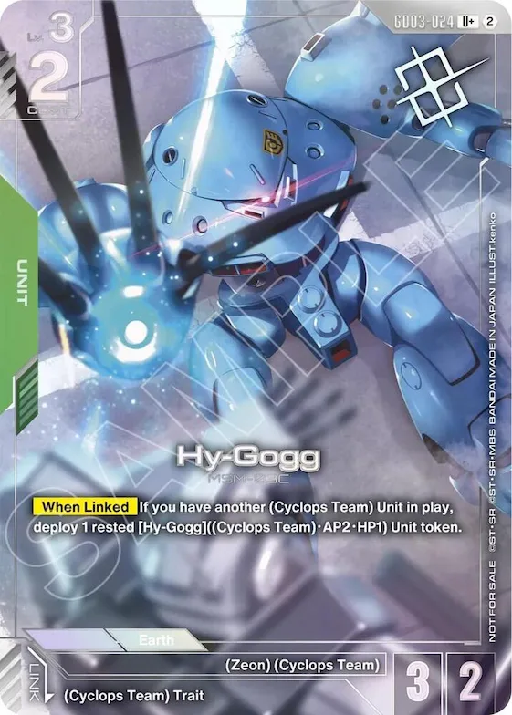 Hy-Gogg (Store Tournament Winner Pack 05) #gd3-024 – Gundam Promotional Cards