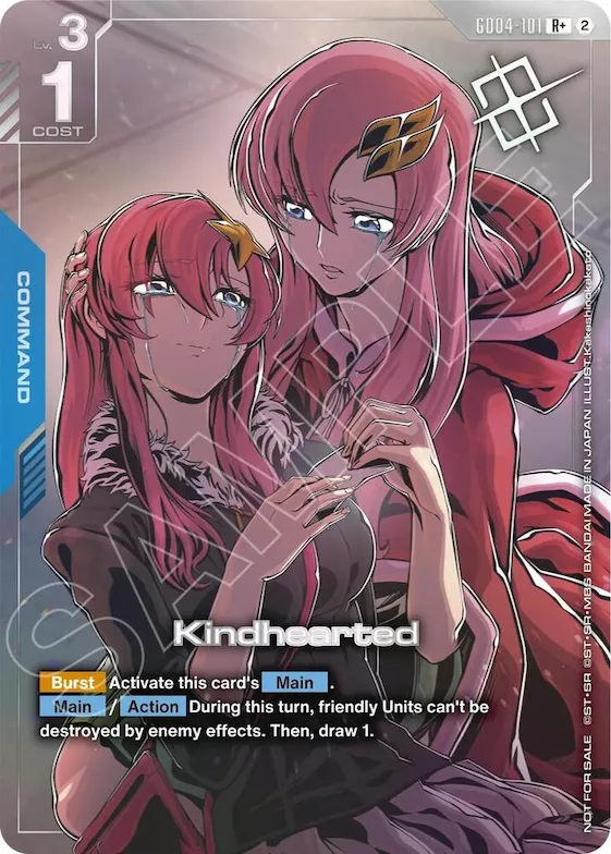 Kindhearted (Store Tournament Winner Pack 05) #gd4-101 – Gundam Promotional Cards