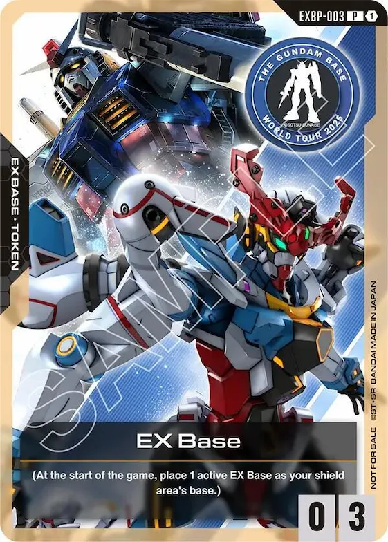EX Base (EXBP-003) (Gundam Base Pop-Up World Tour) #exbp-003 – Promotional EX Base Tokens