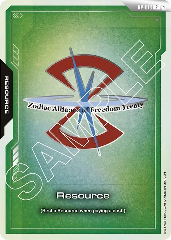 Resource (RP-018) (ZAFT) #rp-018 – Promotional Resource Tokens