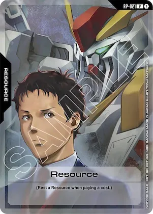 Resource (RP-021) (Mobile Suit Gundam: Hathaway's Flash) #rp-021 – Promotional Resource Tokens