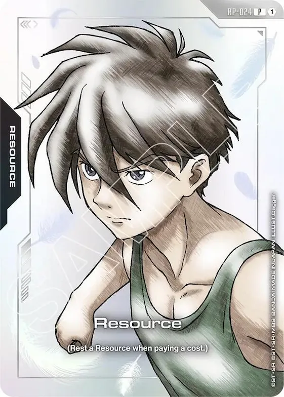 Resource (RP-024) (Premium Accessory Set - Mobile Suit Gundam Wing) #rp-024 – Promotional Resource Tokens