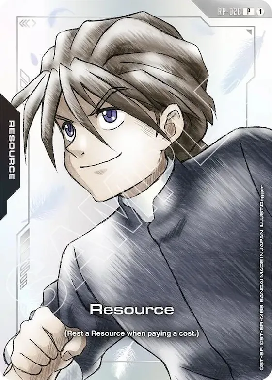 Resource (RP-026) (Premium Accessory Set - Mobile Suit Gundam Wing) #rp-026 – Promotional Resource Tokens