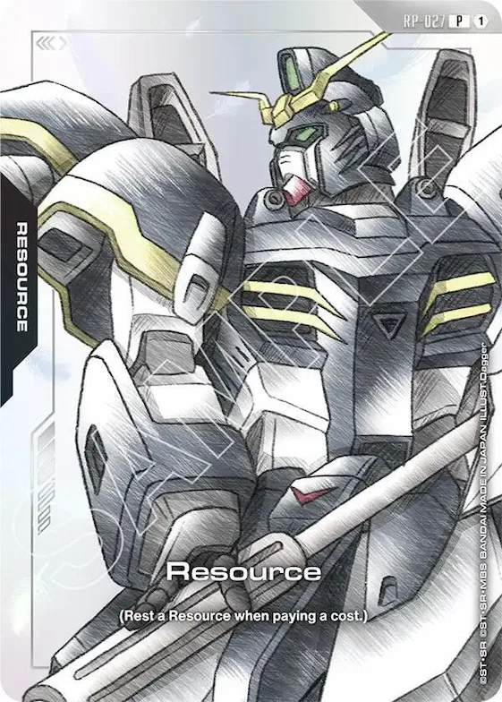 Resource (RP-027) (Premium Accessory Set - Mobile Suit Gundam Wing) #rp-027 – Promotional Resource Tokens