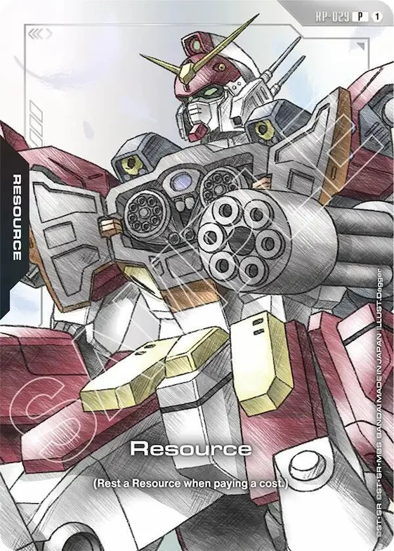 Resource (RP-029) (Premium Accessory Set - Mobile Suit Gundam Wing) #rp-029 – Promotional Resource Tokens