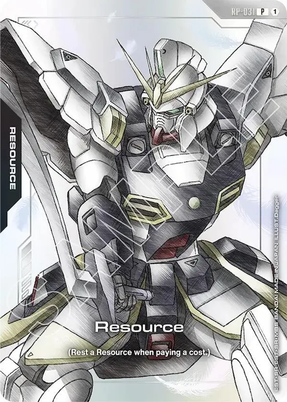 Resource (RP-031) (Premium Accessory Set - Mobile Suit Gundam Wing) #rp-031 – Promotional Resource Tokens