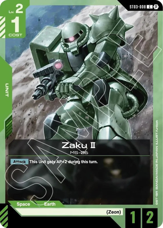 Zaku II #st3-008 – Edition Beta