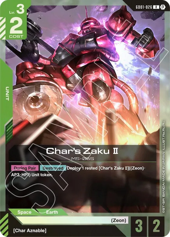Char's Zaku II #gd1-026 – Edition Beta