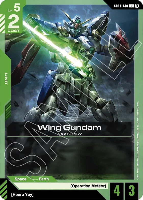 Wing Gundam #gd1-040 – Edition Beta
