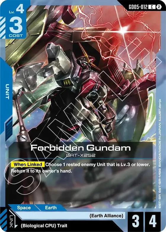 Forbidden Gundam #gd5-012 – Freedom Ascension