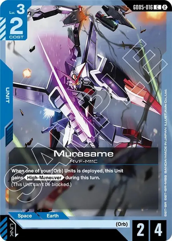 Murasame #gd5-016 – Freedom Ascension