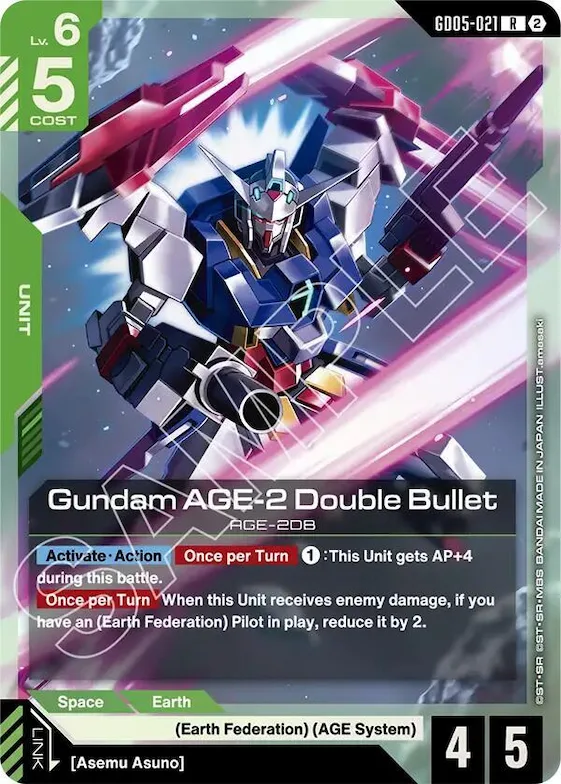 Gundam AGE-2 Double Bullet #gd5-021 – Freedom Ascension
