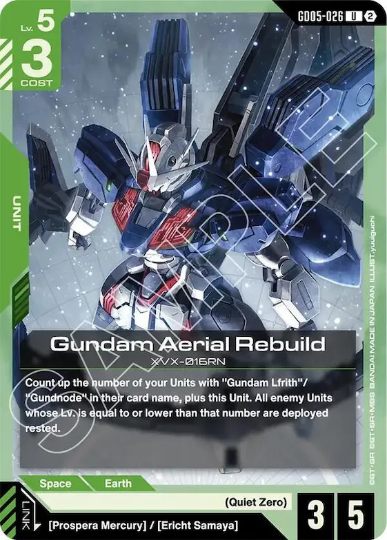 Gundam Aerial Rebuild #gd5-026 – Freedom Ascension