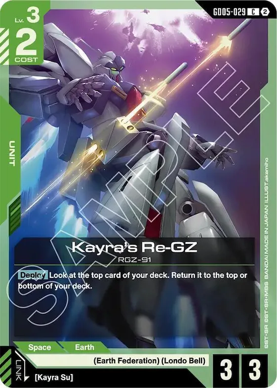 Kayra's Re-GZ #gd5-029 – Freedom Ascension