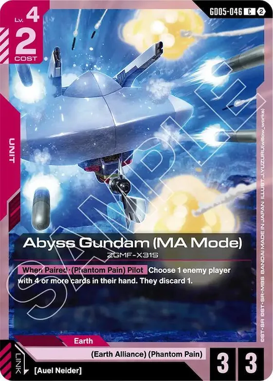 Abyss Gundam (MA Mode) #gd5-046 – Freedom Ascension