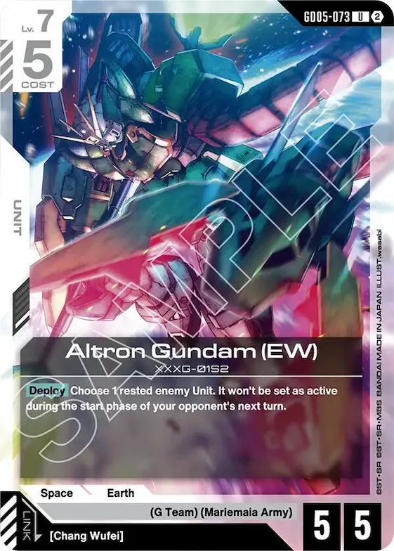 Altron Gundam (EW) #gd5-073 – Freedom Ascension