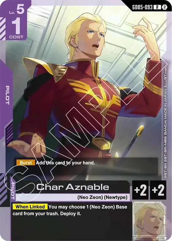 Char Aznable #gd5-093 – Freedom Ascension