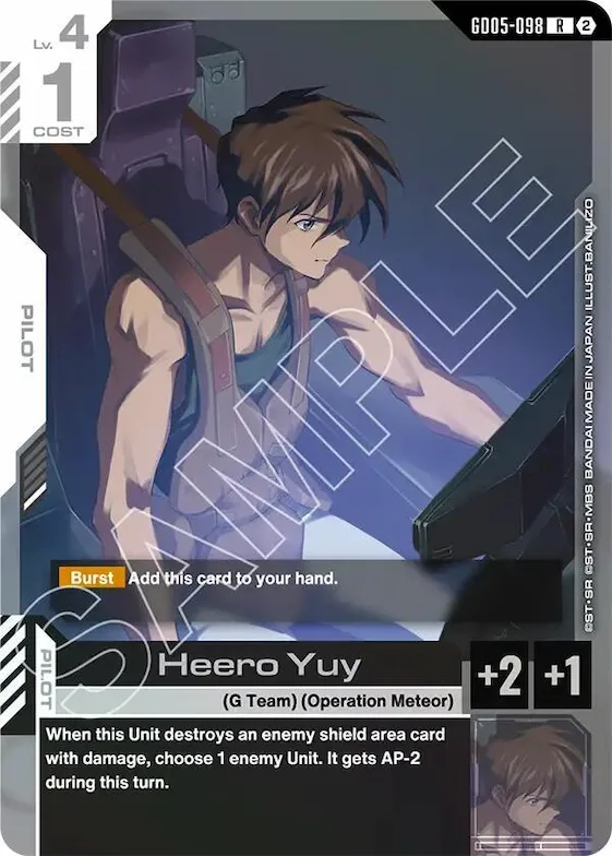 Heero Yuy #gd5-098 – Freedom Ascension