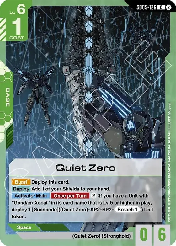 Quiet Zero #gd5-126 – Freedom Ascension