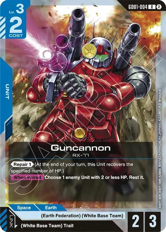 Guncannon #gd1-004 – Deck Build Box Freedom Ascension