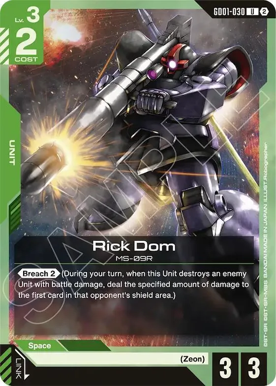 Rick Dom #gd1-030 – Deck Build Box Freedom Ascension