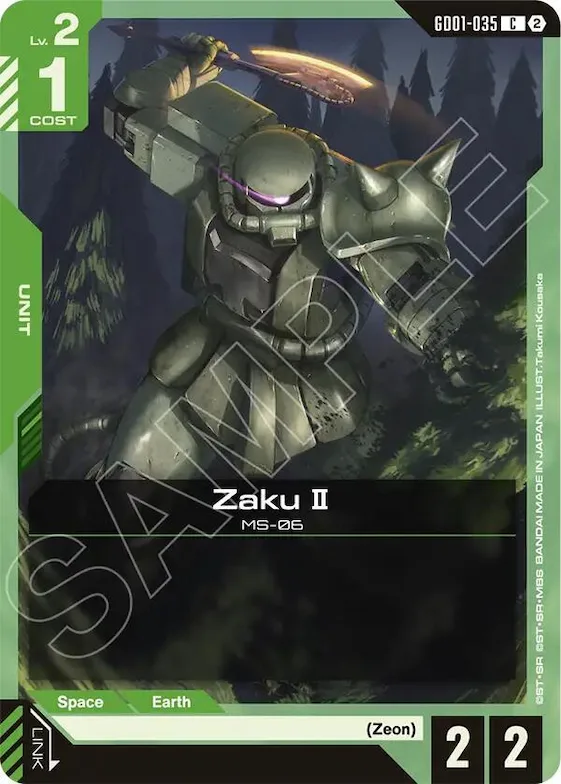 Zaku II #gd1-035 – Deck Build Box Freedom Ascension