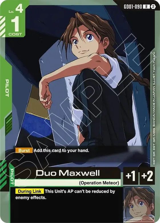 Duo Maxwell #gd1-090 – Deck Build Box Freedom Ascension
