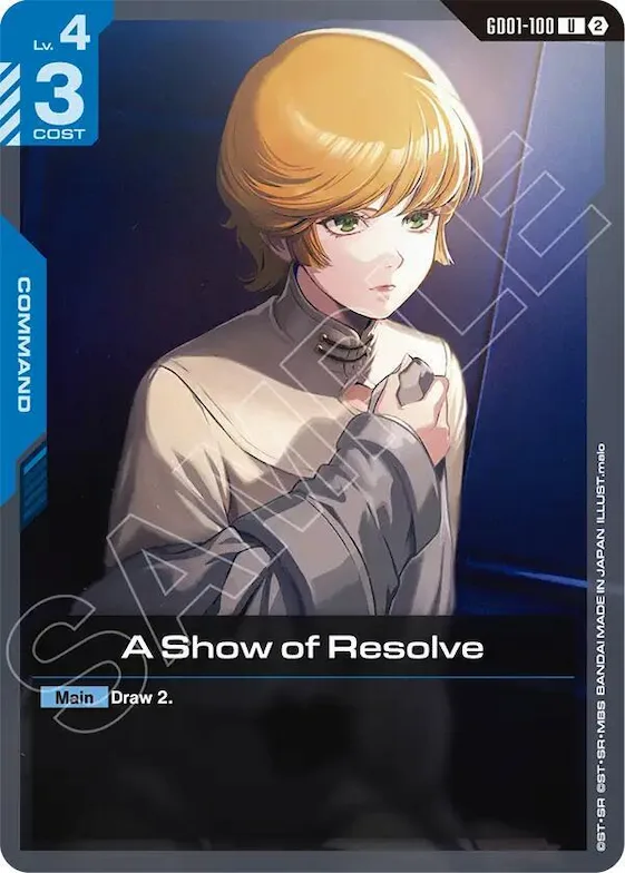 A Show of Resolve #gd1-100 – Deck Build Box Freedom Ascension