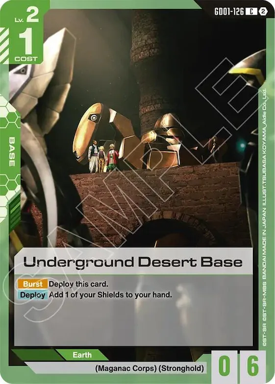 Underground Desert Base #gd1-126 – Deck Build Box Freedom Ascension