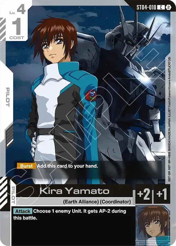 Kira Yamato #st4-010 – Deck Build Box Freedom Ascension