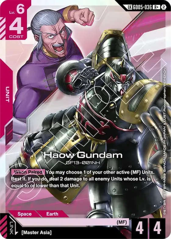 Haow Gundam (R+) (Link Rare) #gd5-036 – Freedom Ascension