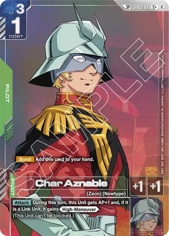 Char Aznable (C+) (SP) #st3-011 – Freedom Ascension
