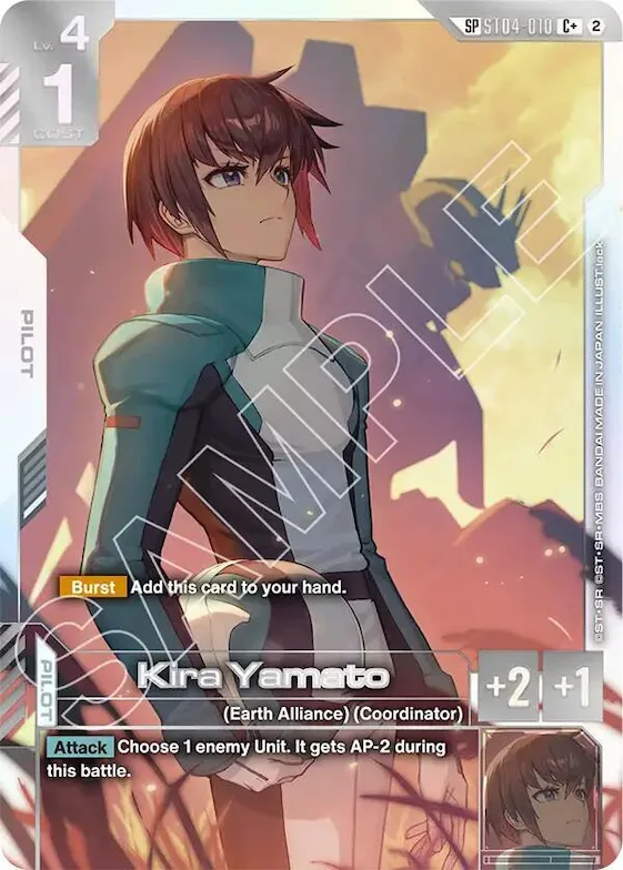 Kira Yamato (C+) (SP) #st4-010 – Freedom Ascension