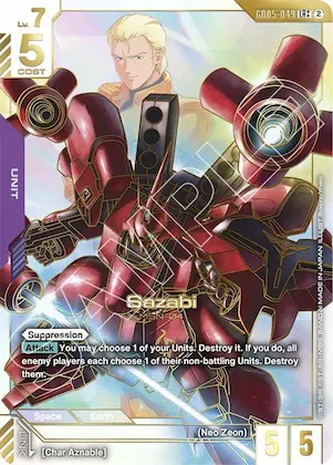 Sazabi (LR++) #gd5-049 – Freedom Ascension