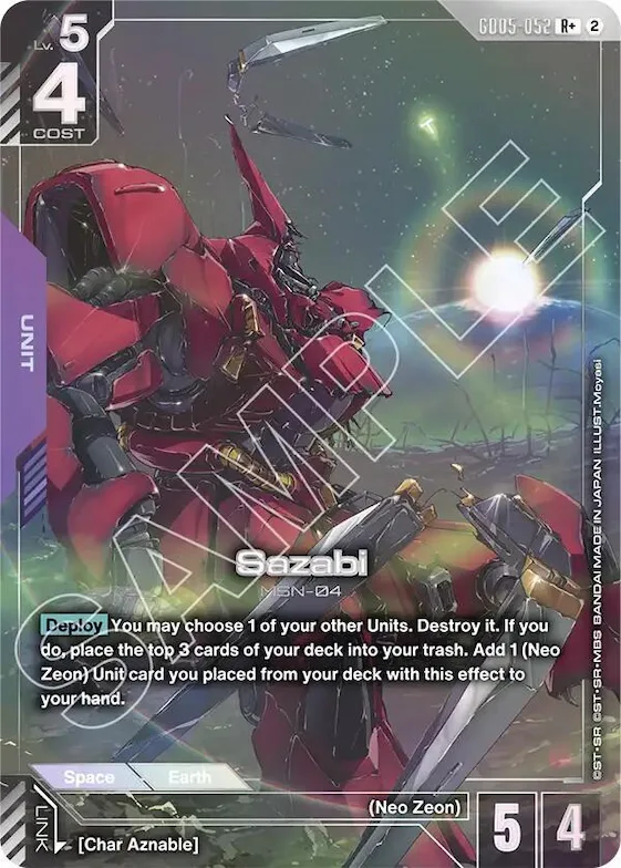 Sazabi (R+) #gd5-052 – Freedom Ascension