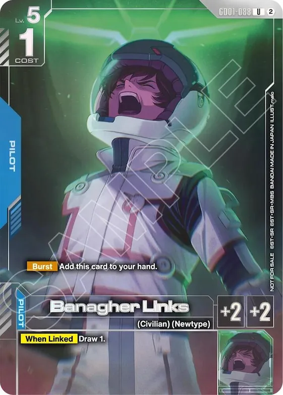 Banagher Links (Newtype Challenge 2026 Mission 4) #gd1-088 – Gundam Promotional Cards