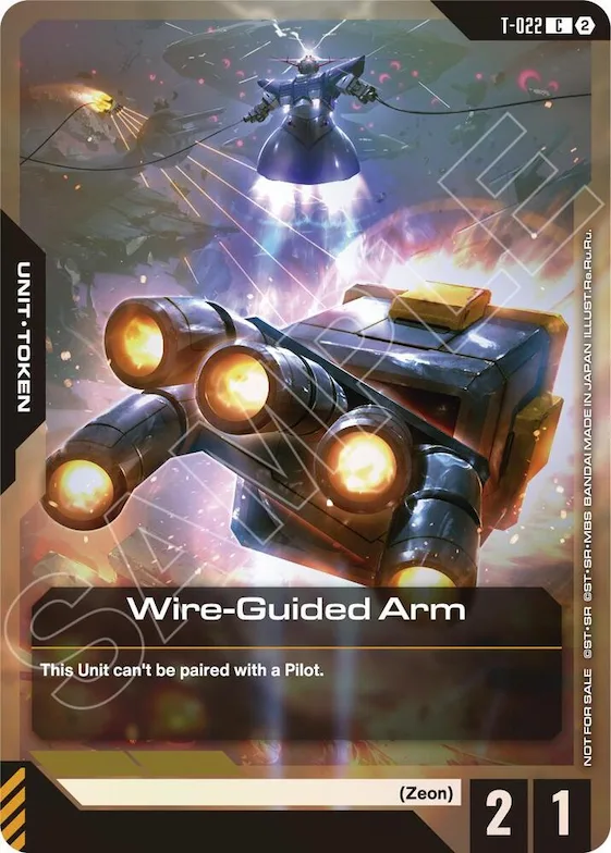 Wire-Guided Arm (T-022) Token (Left Hand) (World Championship Regionals 26-27 Season 2) #t-022 – Gundam Promotional Cards