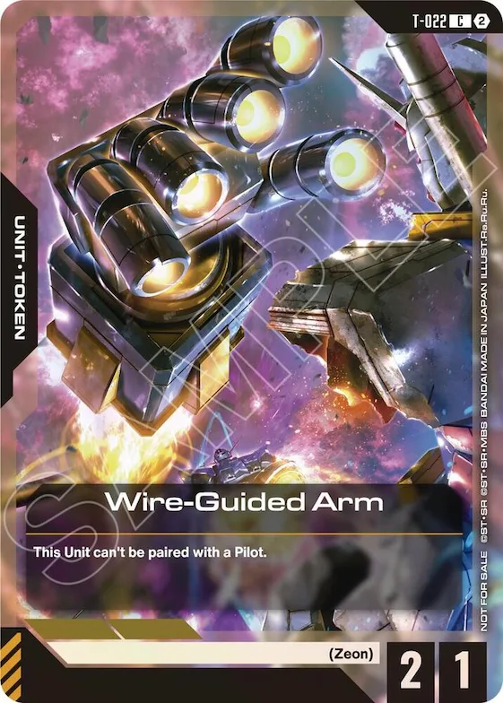 Wire-Guided Arm (T-022) Token (Right Hand) (World Championship Regionals 26-27 Season 2) #t-022 – Gundam Promotional Cards